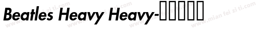 Beatles Heavy Heavy字体转换